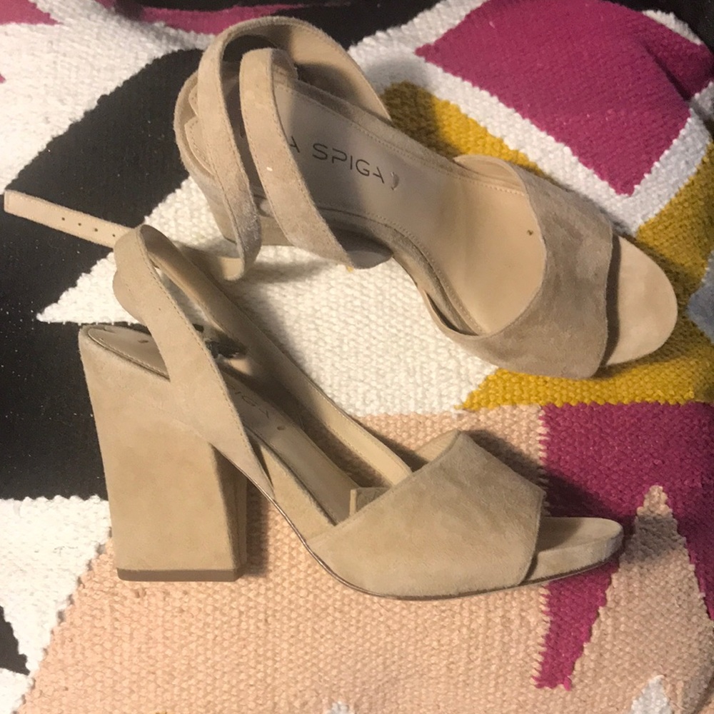 Via Spiga Suede Heels